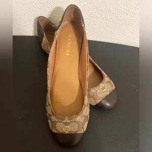 Coach Leila Ballet suede flats